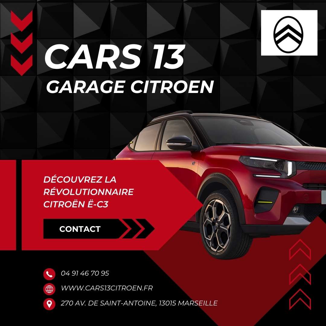 Nouvelle Citroën ë-C3 électrique à marseille chez cars 13
